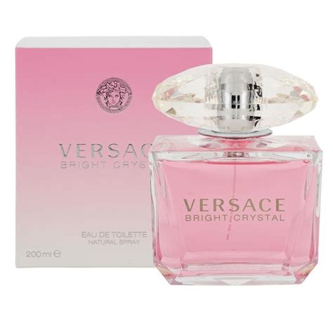versace bright crystal eau de toilette nat spray 200 ml